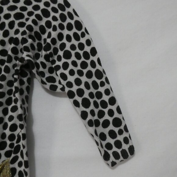H&M | 12-18 months | Chic Polka Dot Sweater | Sparkling Gold Bow Pockets - Picture 5 of 13